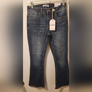 Vigoss Marley Crop Bootcut Jeans Blue Size 14 NWT